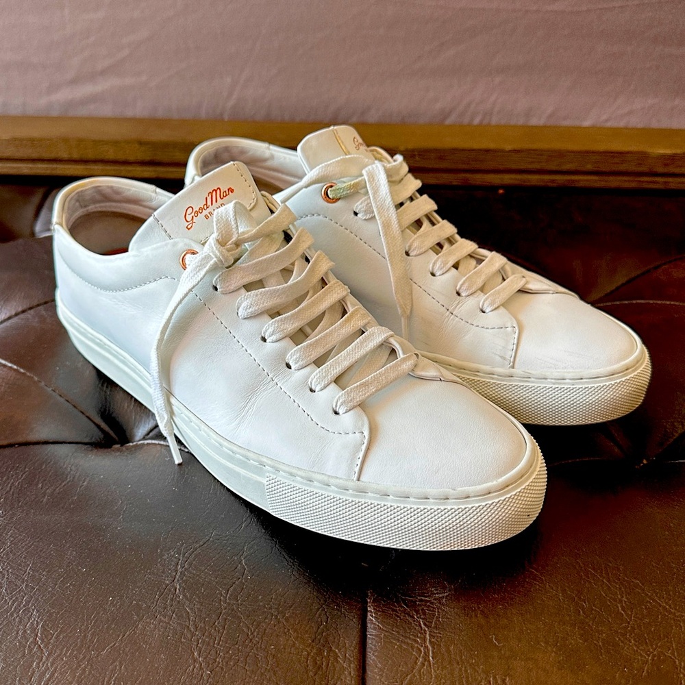 Good Man Brand Edge White Leather Shoes size 7 1/2